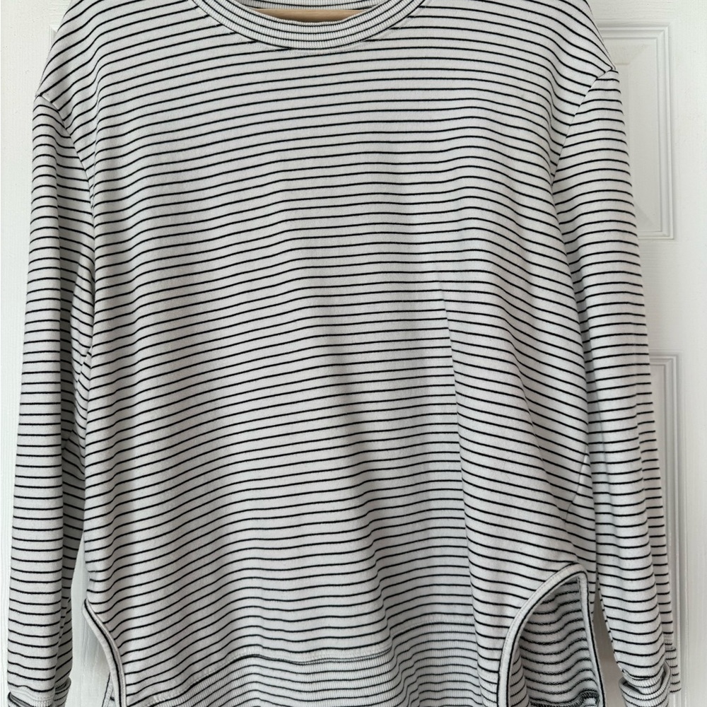 Black and White striped women’s tunic